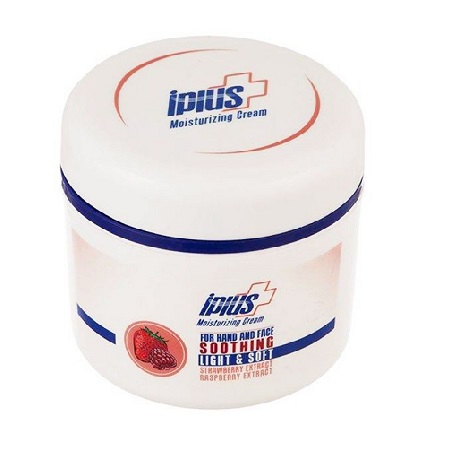 کرم مرطوب کننده آی پلاس حاوی عصاره تمشک و توت فرنگی